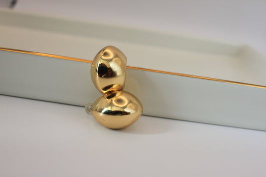 Small Gold Earrings - Luna by Cinthia Garcia