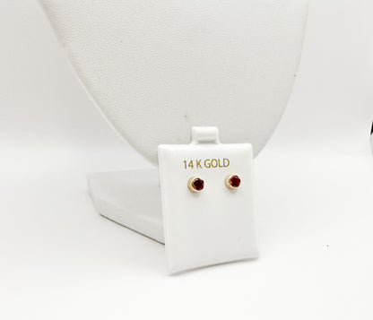 14k Gold Small Earrings - Luna by Cinthia Garcia