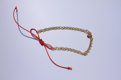 Hamsa and Chain Bracelet - Luna by Cinthia Garcia