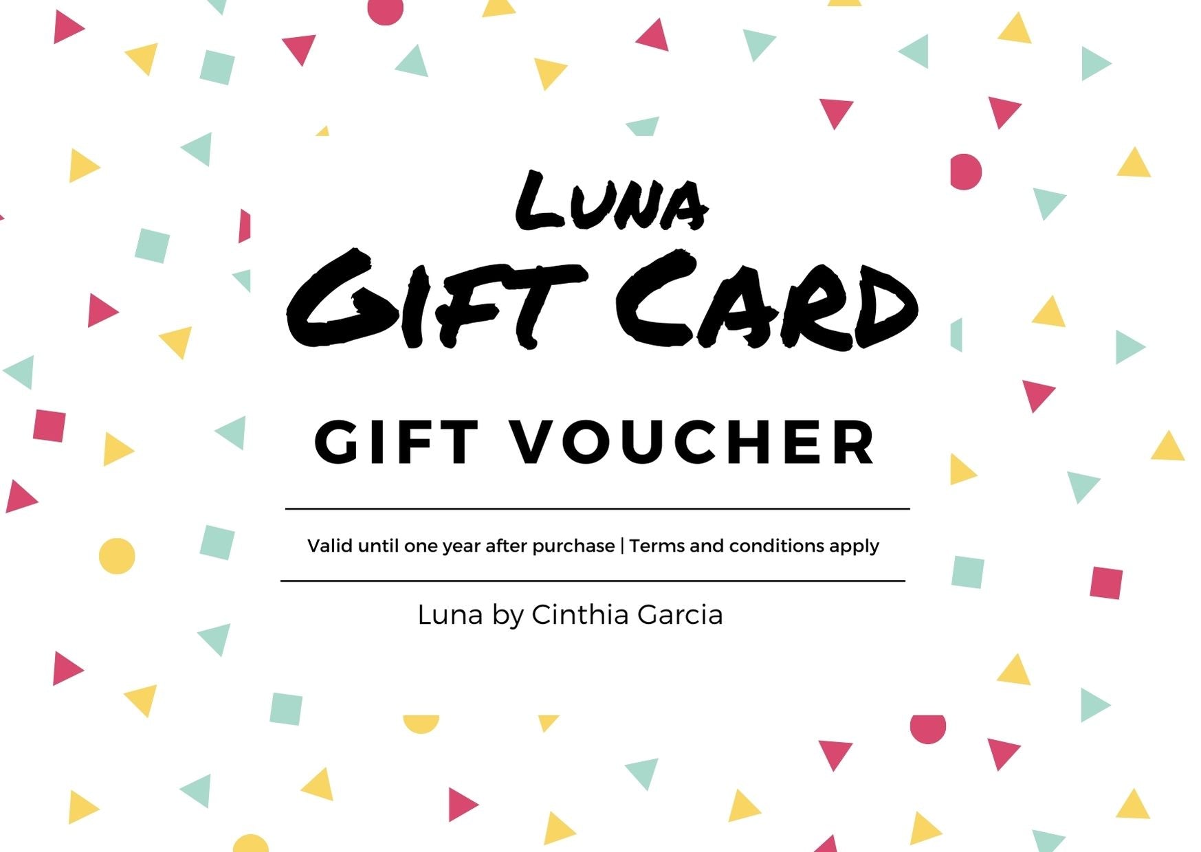 Luna Gift Card - Luna by Cinthia Garcia