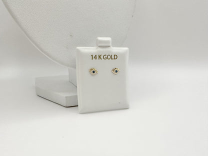 14k Gold Small Earrings - Luna by Cinthia Garcia