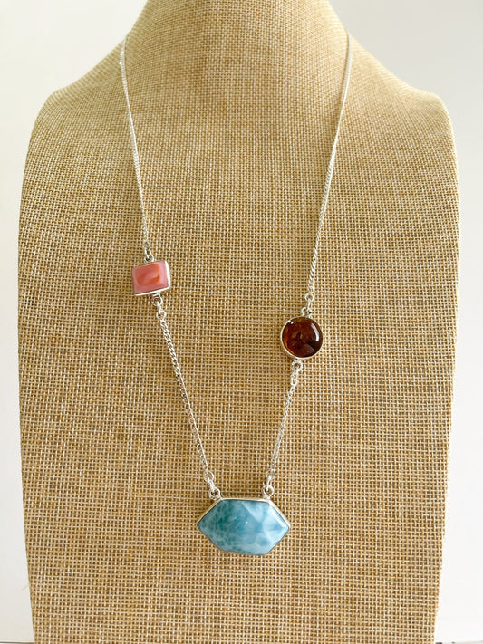 Cinthia Larimar Necklaces - Luna by Cinthia Garcia