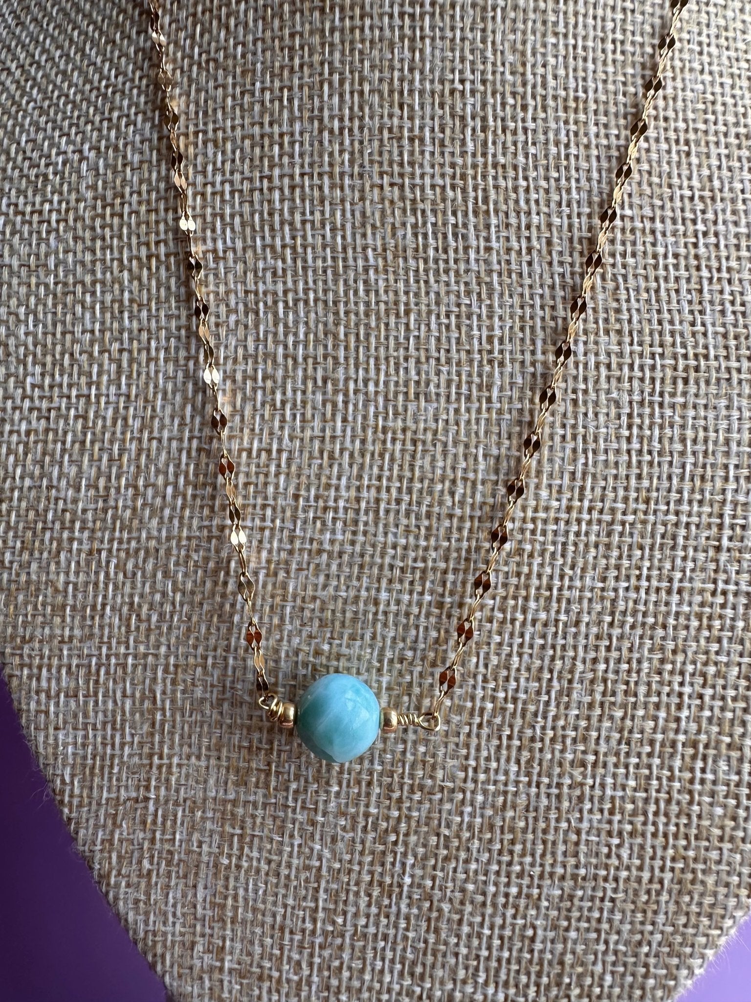 Larimar short necklaces - Luna by Cinthia Garcia