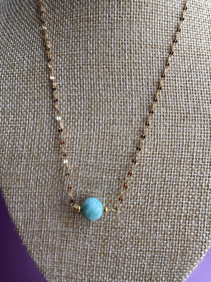 Larimar short necklaces - Luna by Cinthia Garcia