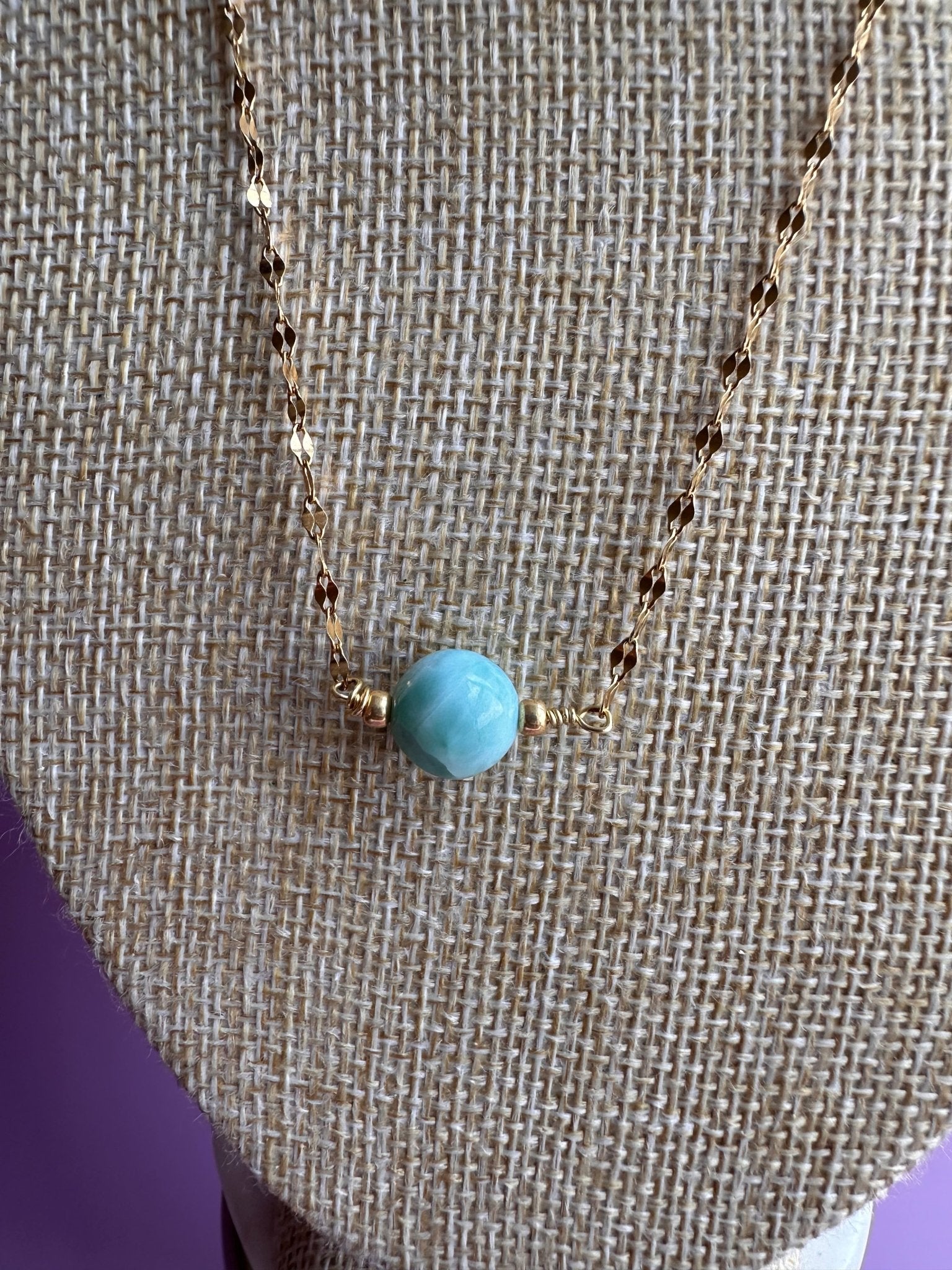 Larimar short necklaces - Luna by Cinthia Garcia