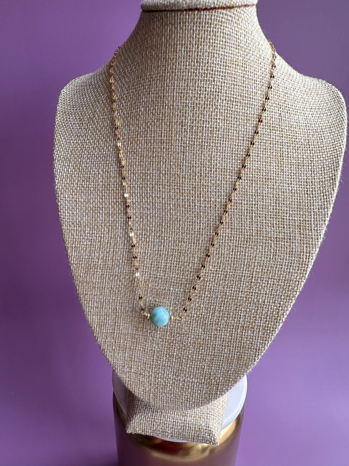 Larimar short necklaces - Luna by Cinthia Garcia