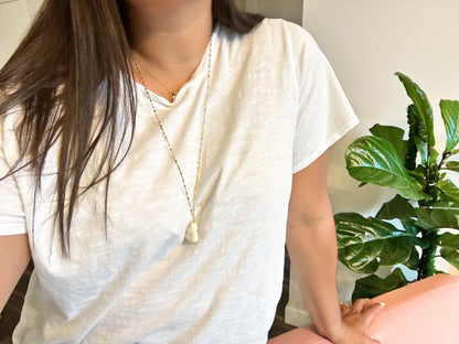 Long Buddha chain necklace - Luna by Cinthia Garcia