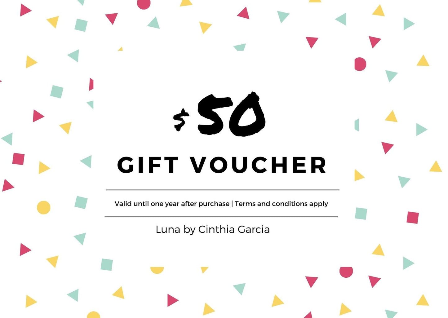 Luna Gift Card - Luna by Cinthia Garcia