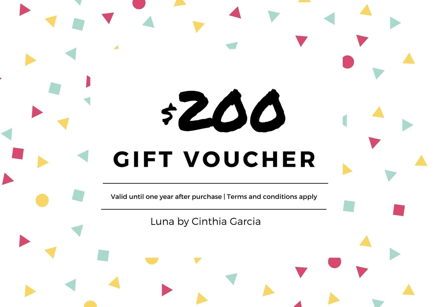 Luna Gift Card - Luna by Cinthia Garcia